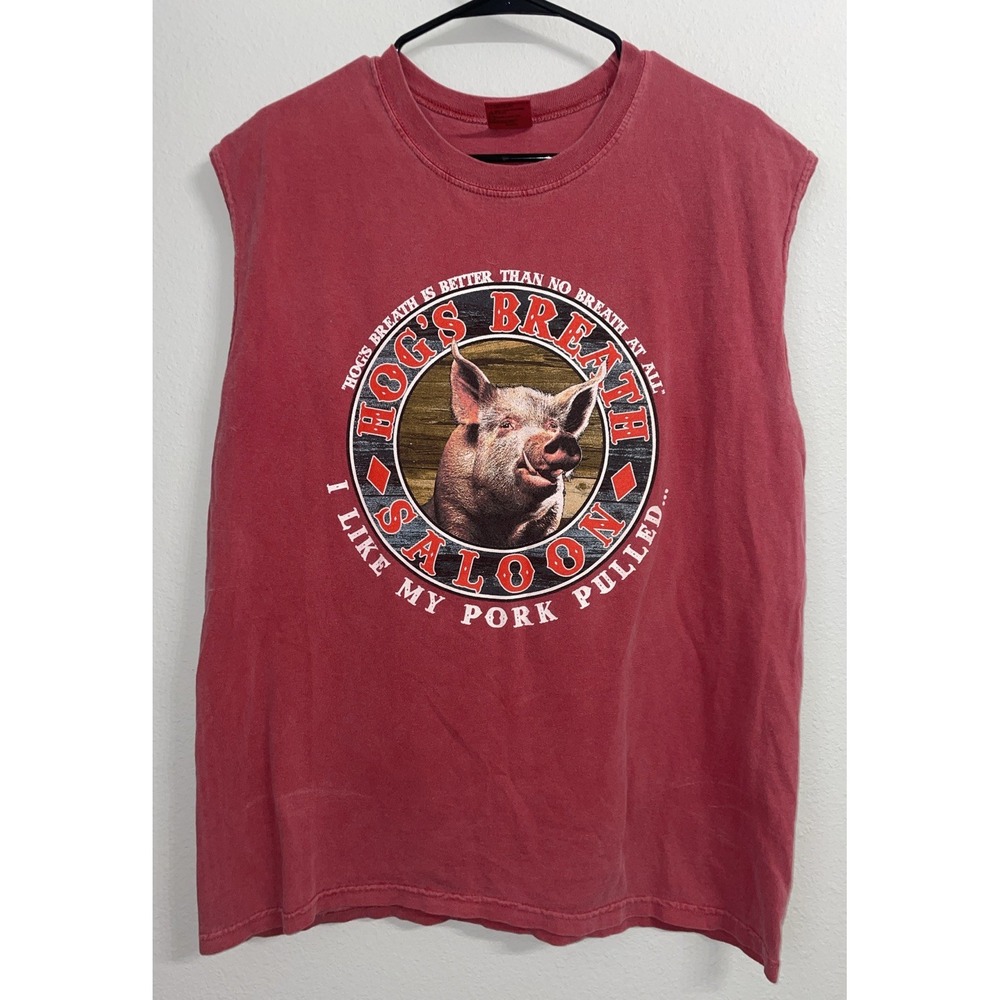 Hog's Breath Better than No Breath BOSS HOG BBQ 2 sided Tank Top M DESTIN FL